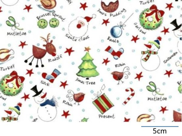 画像1: CHRISTMAS CHINTZ WITH TEXT  (Ａ４) (1)