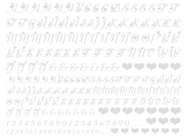 画像1: ハートアルファベット大文字 (1)