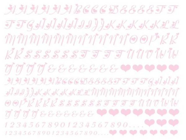 画像1: ハートアルファベット大文字 (1)