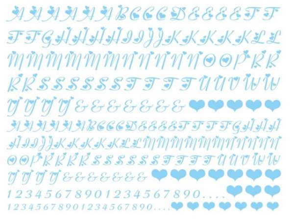 画像1: ハートアルファベット大文字 (1)