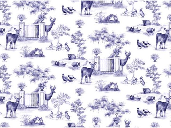 画像1: PARKLAND CHINTZ (L)　ブルー (1)