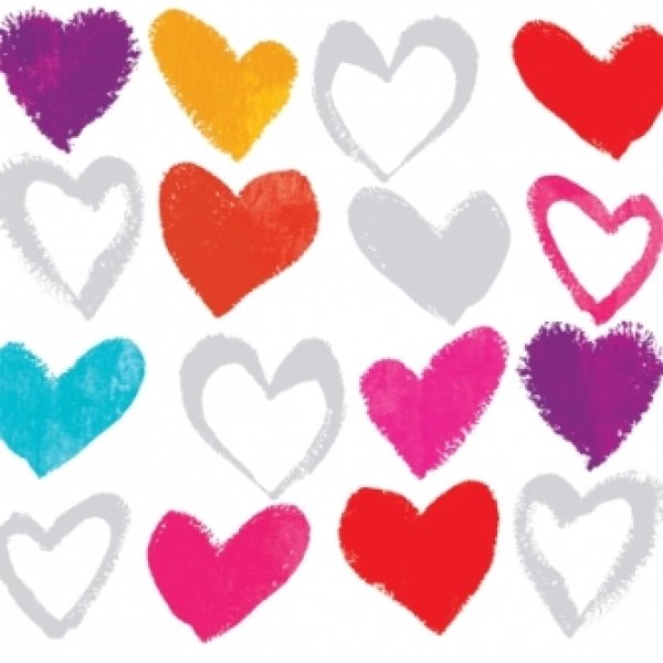 画像1: 【ナプキン】 Paper Hearts (1)
