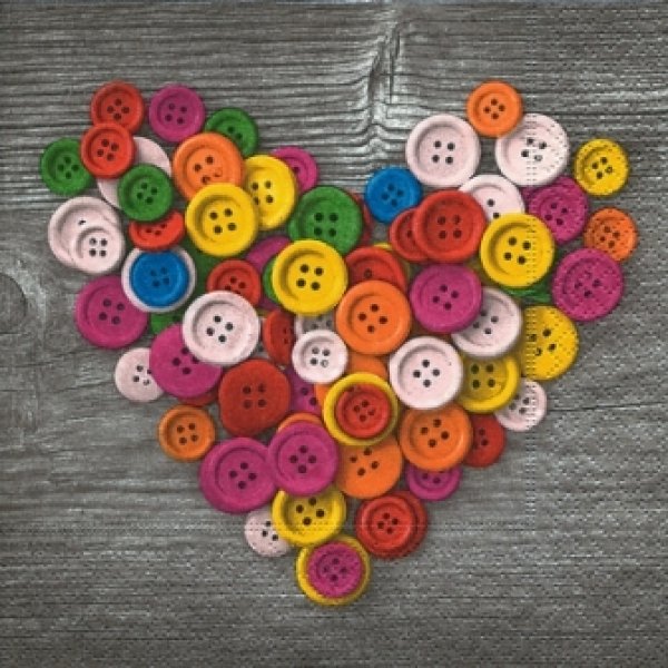 画像1: 【ナプキン】 Colourful buttons (1)