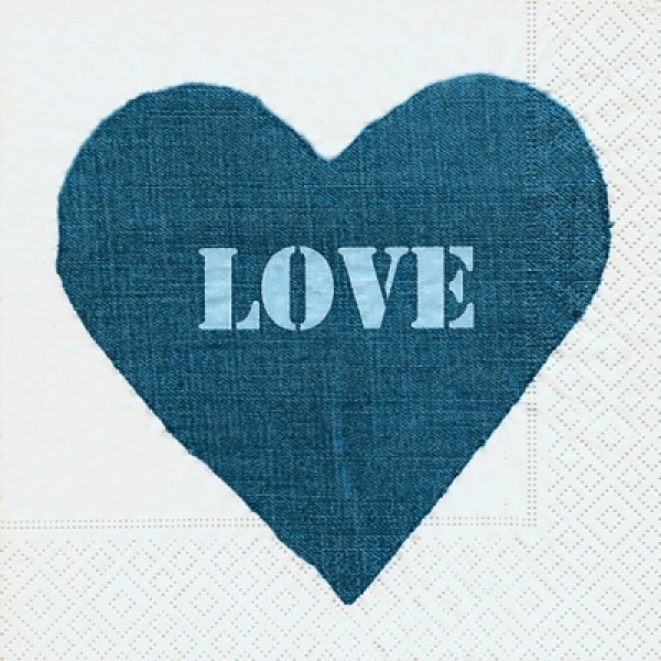 画像1: 【ナプキン】 Jeans heart (1)