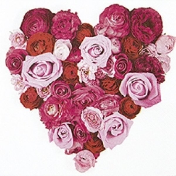 画像1: 【ナプキン】 Heart of Roses (1)