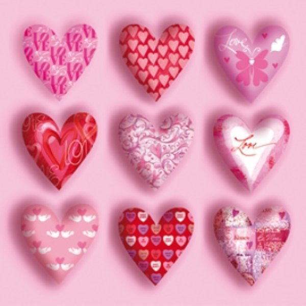 画像1: 【ナプキン】 Hearts (1)