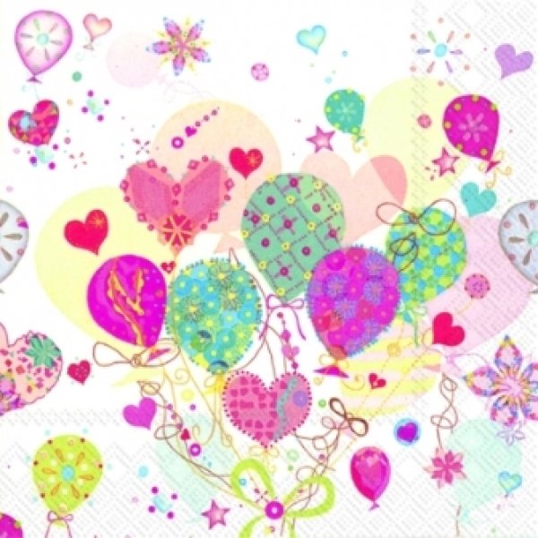 画像1: 【ナプキン】 LOVELY BALLOONS (1)