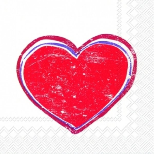 画像1: 【ナプキン】 HEARTBEAT red (1)