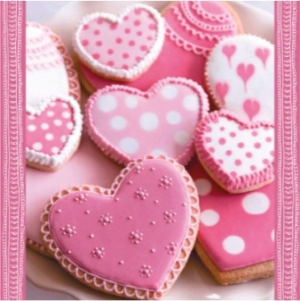 画像1: 【ナプキン】 HEART CAKES (1)