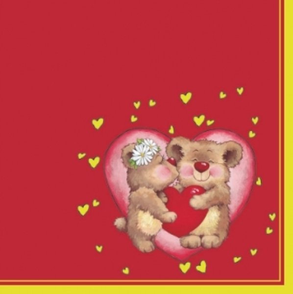 画像1: 【ナプキン】 Love Bears (1)