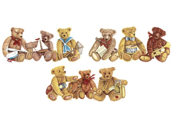 画像1: TEDDIES AT PLAY MUG WRAP (1)