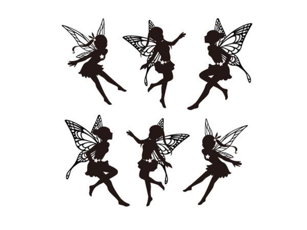 画像1: 妖精シルエット (1)