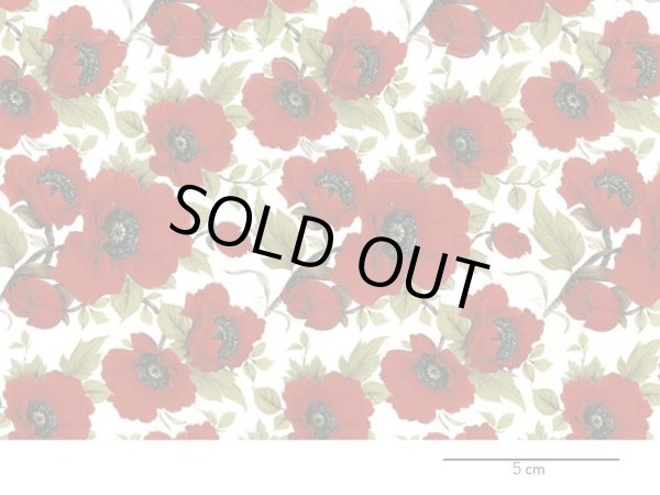 画像1: RED POPPY CHINTZ CLEAR SMALL　（Ｌ） (1)
