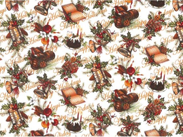 画像1: CHRISTMAS CHINTZ WORDS CLEAR　（Ｌ） (1)