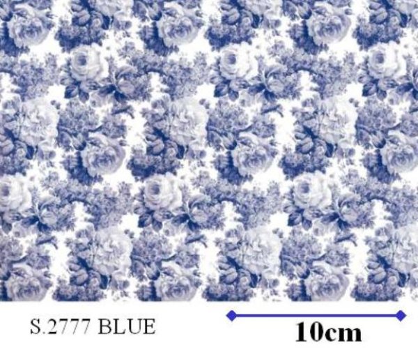 画像1: LAURA CHINTZ BLUE　（Ｌ） (1)