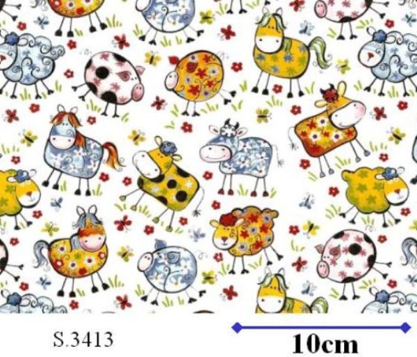 画像1: CRAZY FARM CHINTZ  (Ａ４) (1)