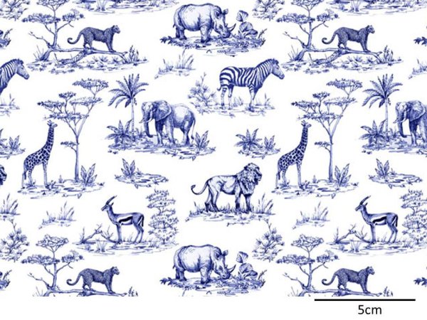 画像1: SAFARI TOILE BLUE（Ｌ） (1)