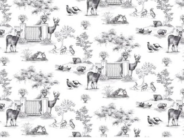 画像1: PARKLAND CHINTZ (L)　ブラック (1)