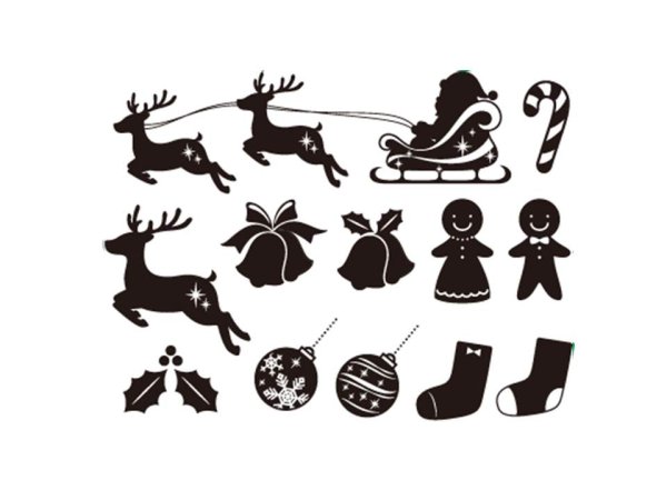 画像1: クリスマス　パーツ (1)