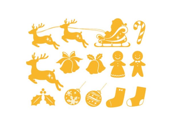 画像1: クリスマス　パーツ (1)