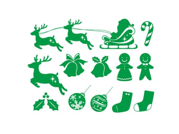 画像1: クリスマス　パーツ (1)