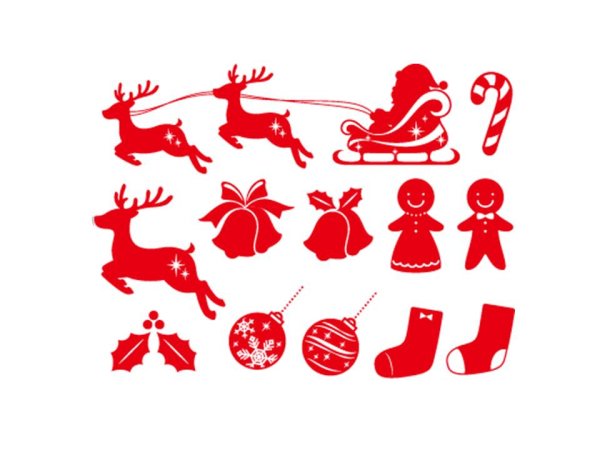 画像1: クリスマス　パーツ (1)