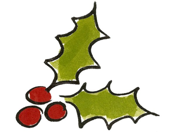 画像1: SIMPLY CHRISTMAS HOLLY (1)
