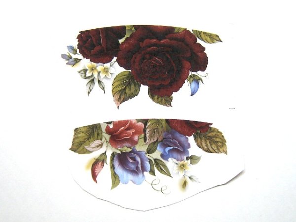 画像1: BURGUNDY ROSE CUPS (1)
