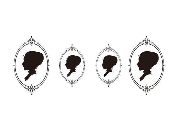 画像1: LADY'S SILHOUETTE (1)