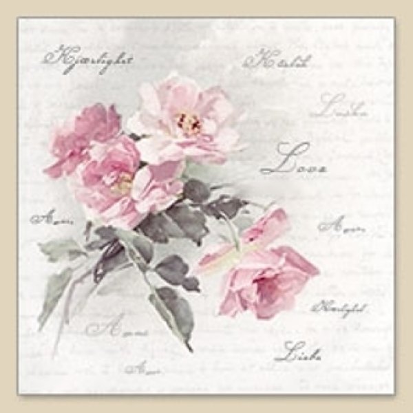 画像1: 【ナプキン】 Wild Rose (1)