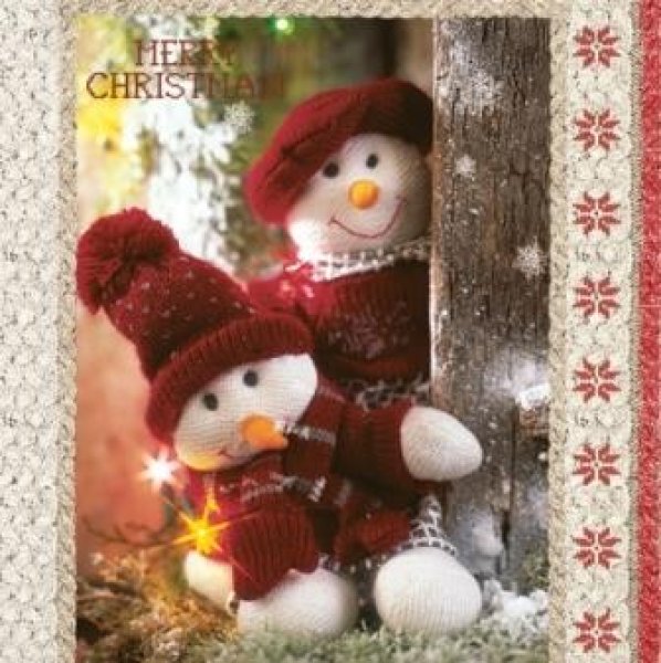 画像1: 【ナプキン】 Snowman (1)
