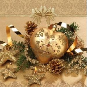 画像: 【ナプキン】 Christmas-Jewelry