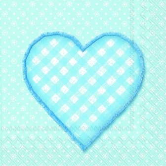 画像1: 【ナプキン】 LOVELY DOTTY light blue