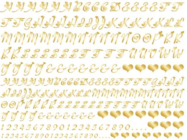 画像1: ハートアルファベット大文字
