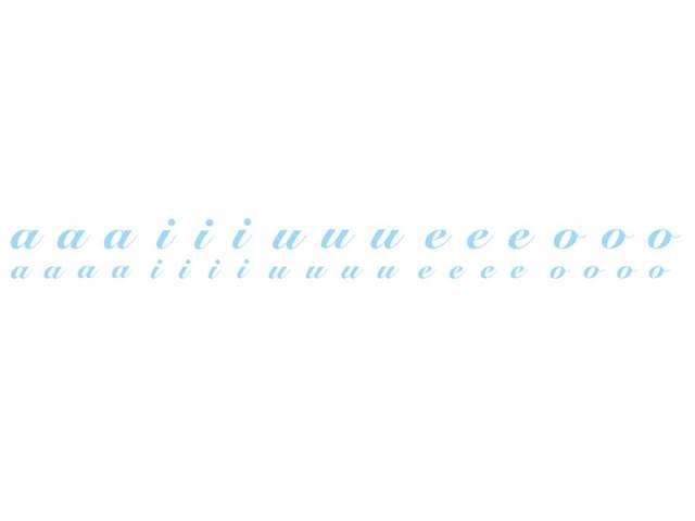 アルファベット New 母音 Roterose アルファベット New 母音 Roterose
