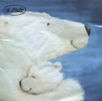 画像1: 【ナプキン】 Polar Bear