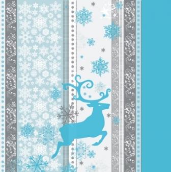 画像1: 【ナプキン】 Christmas-Reindeer